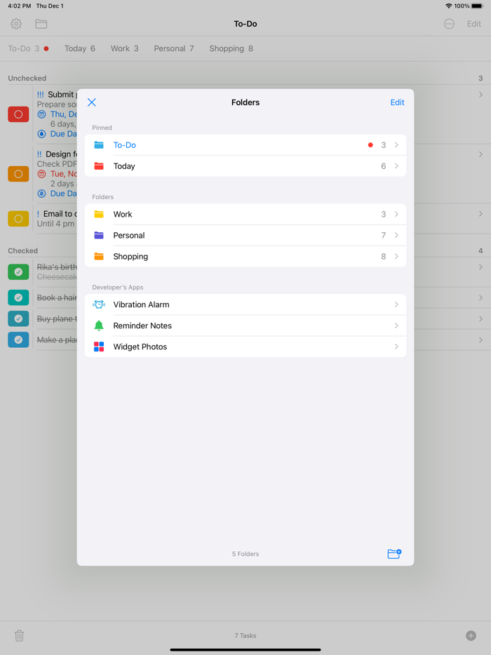 Live Activities To Do List