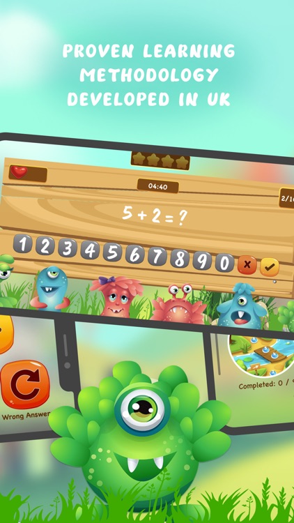 Math Learning - Monster Games