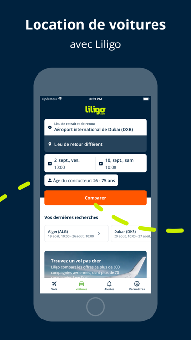 Liligo - Vols et voitures Liligo - Vols et voitures
