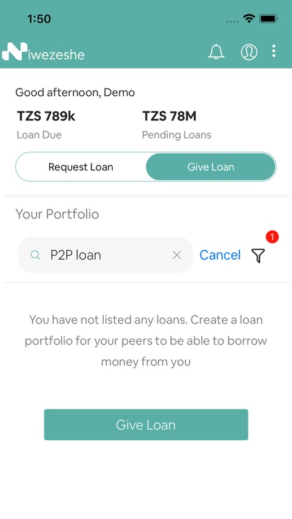 Niwezeshe - Borrow & lend P2P screenshot-4