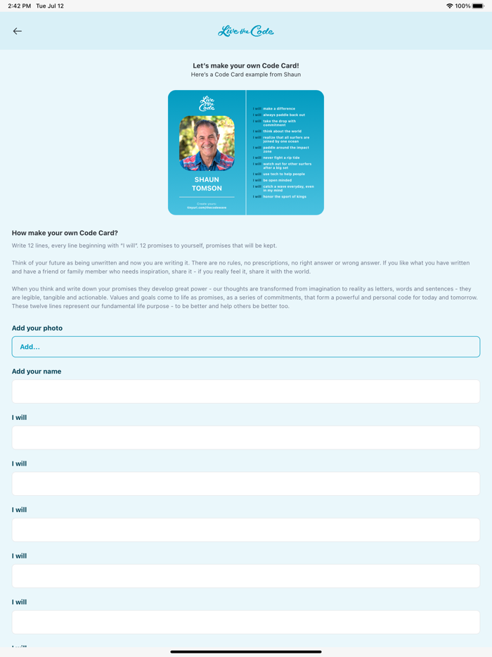 Shaun Tomson - The Code