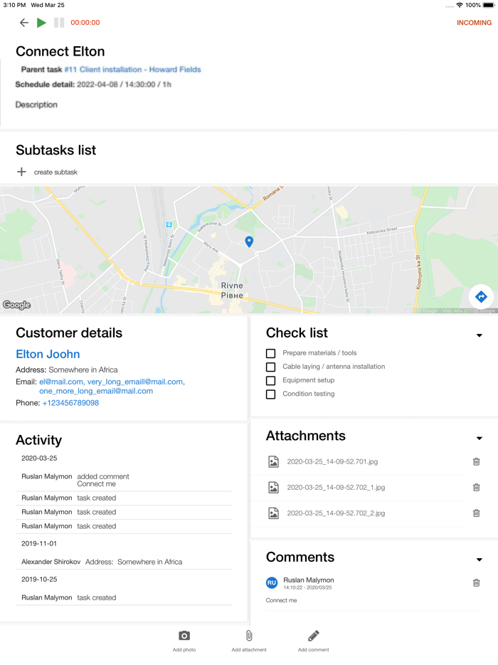 Splynx scheduler application