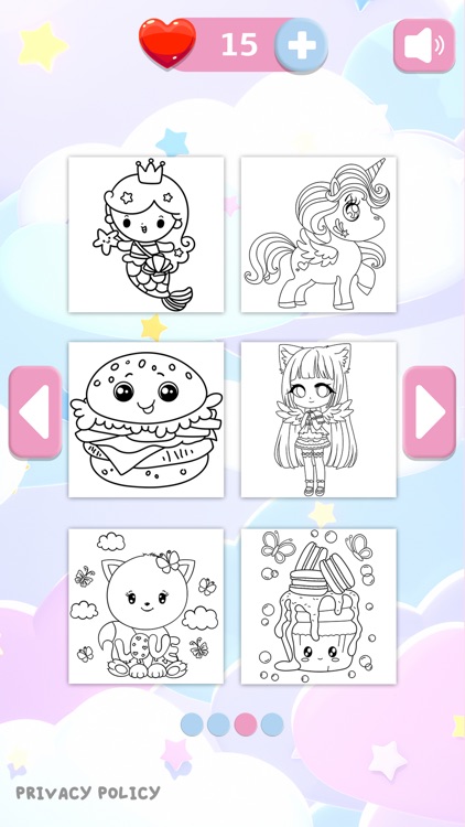 Kawaii coloring: Paint & Color