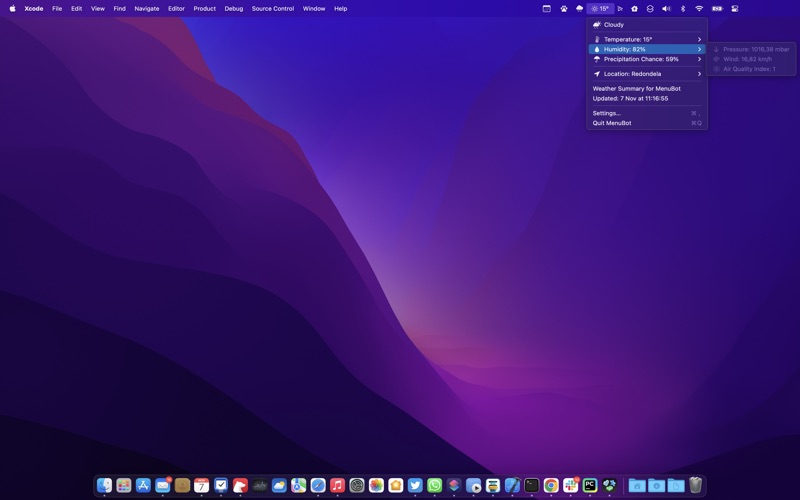 MenuBot Custom Menu Bar