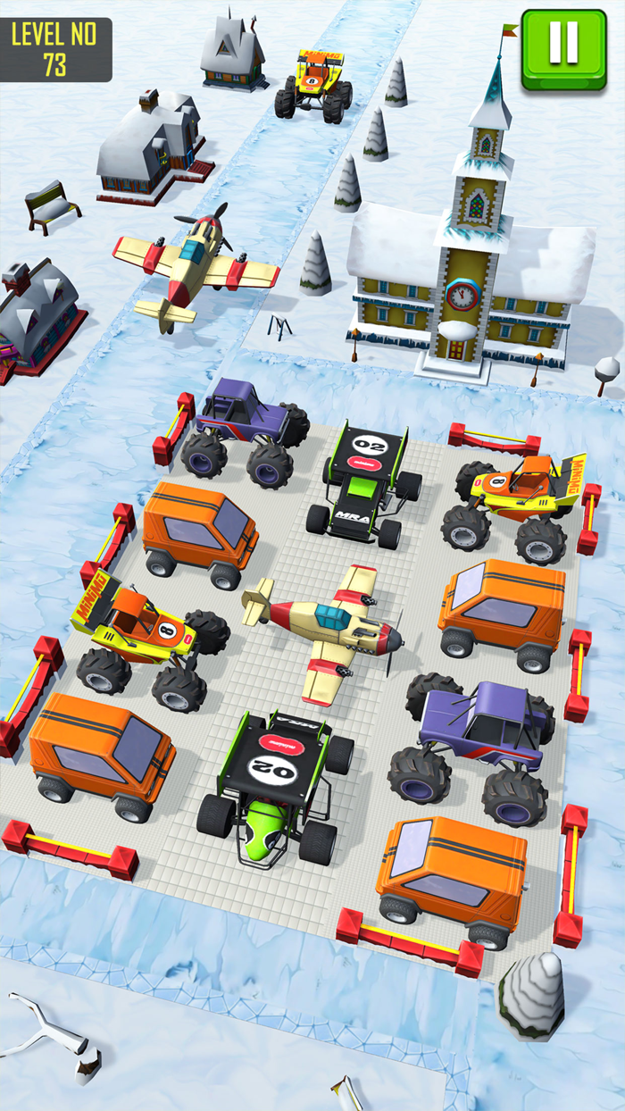 Airplane parking jam