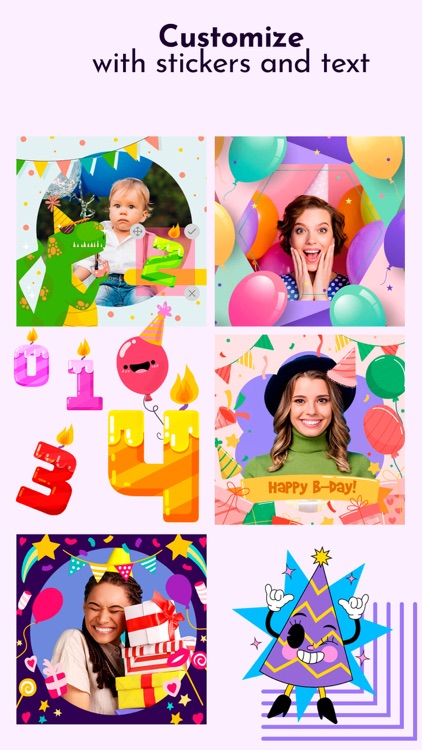 Birthday Frames & Stickers