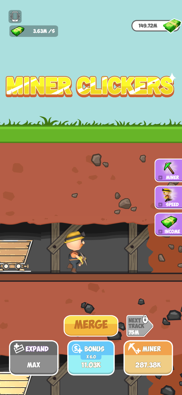 Miner Clickers Gold  Gem
