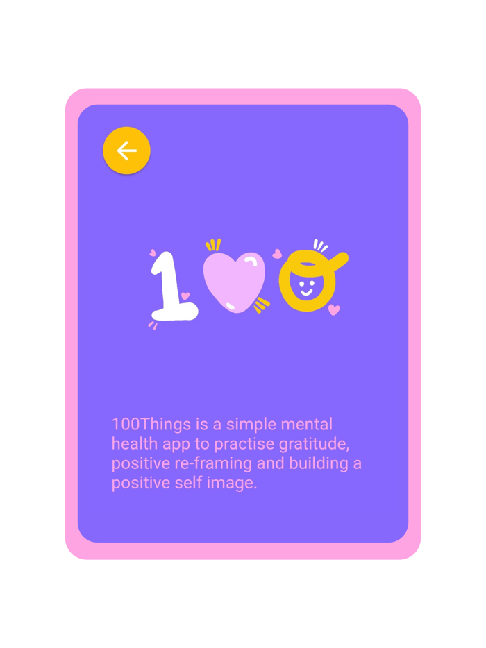 100Things Self Image App