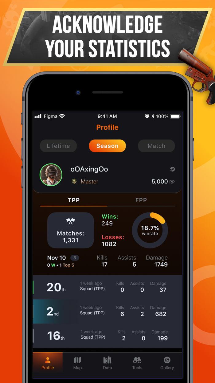 Stats, Hacks  Maps for PUBG