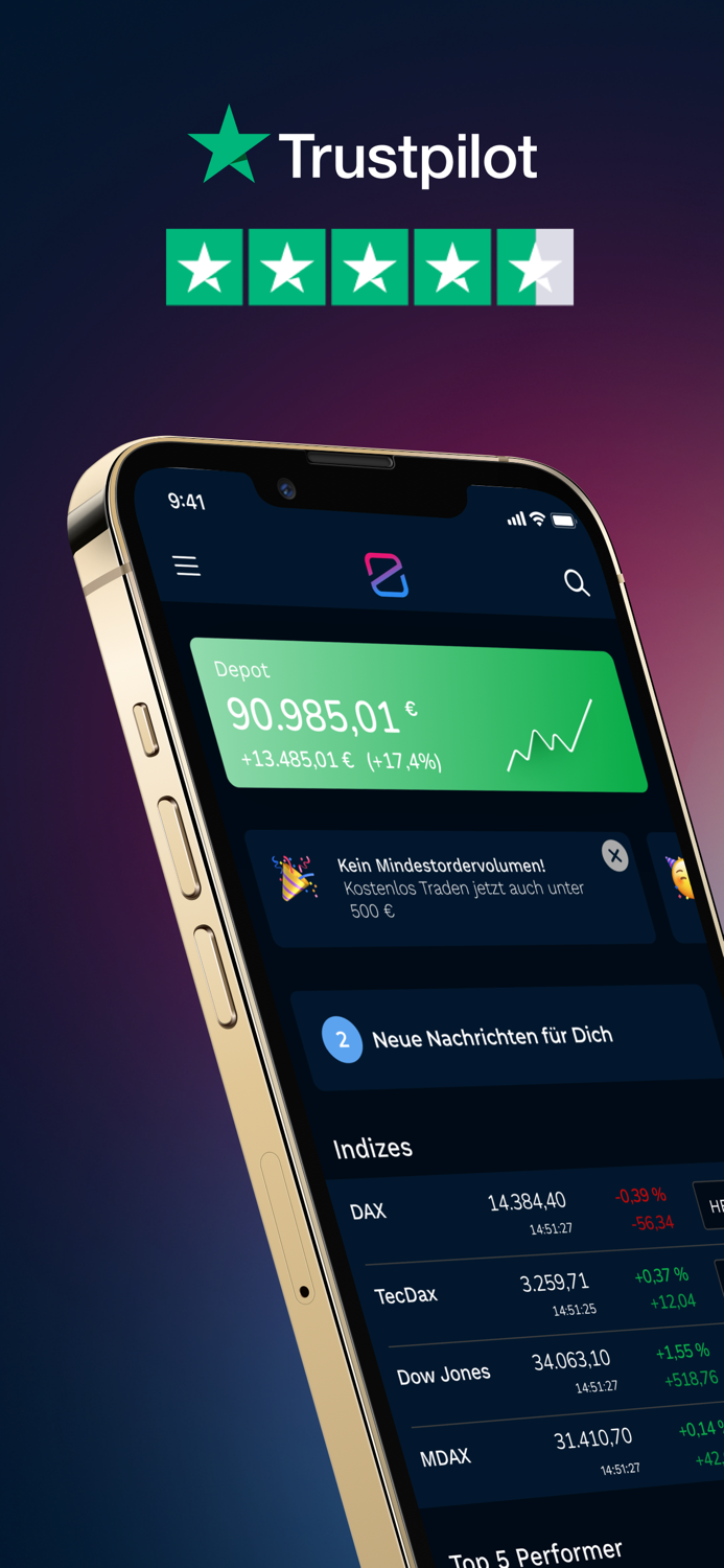 finanzen.net zero Aktien  ETF