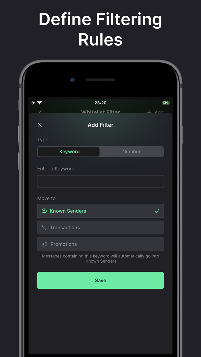 Refine - Spam Text Blocker