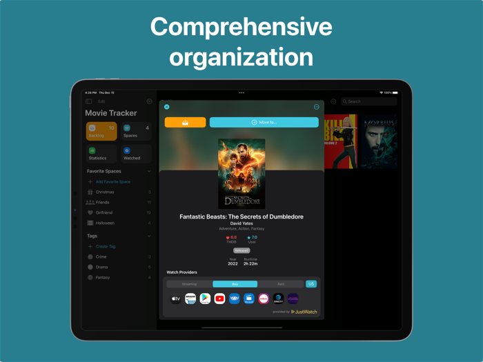 Movie Tracker Watchlist track