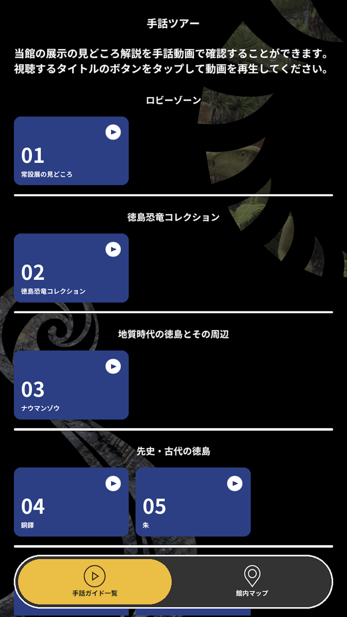 徳島県立博物館 手話ツアー
