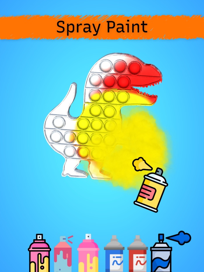 Pop-It Antistress 3D Coloring