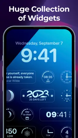 Game screenshot Lock Screen Widgets Aesthetic apk