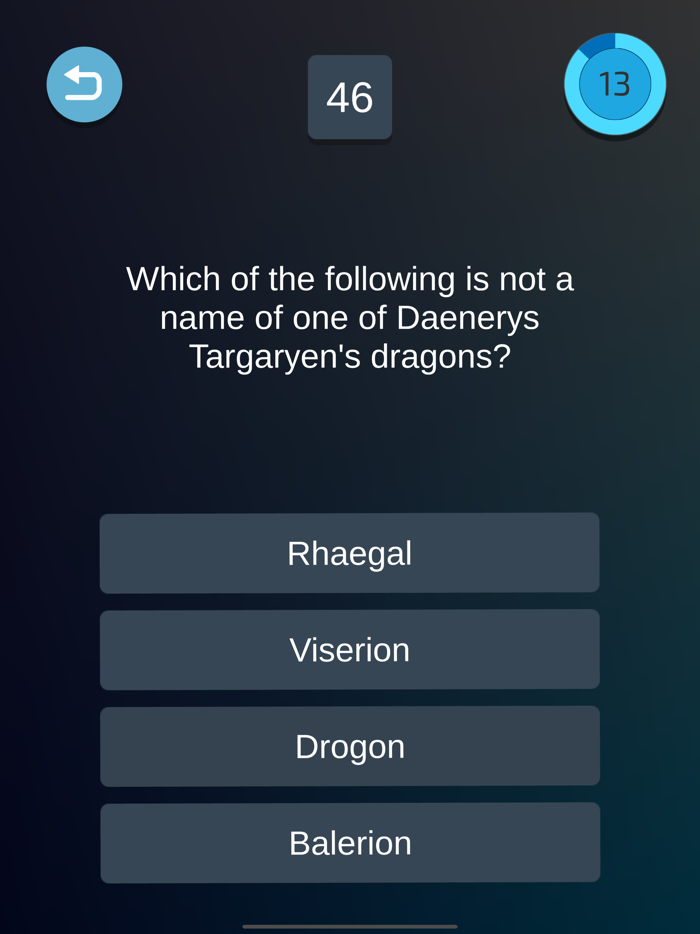 Game Of Thrones Quiz