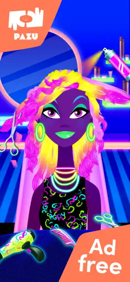 Game screenshot Girls Hair Salon Glow mod apk