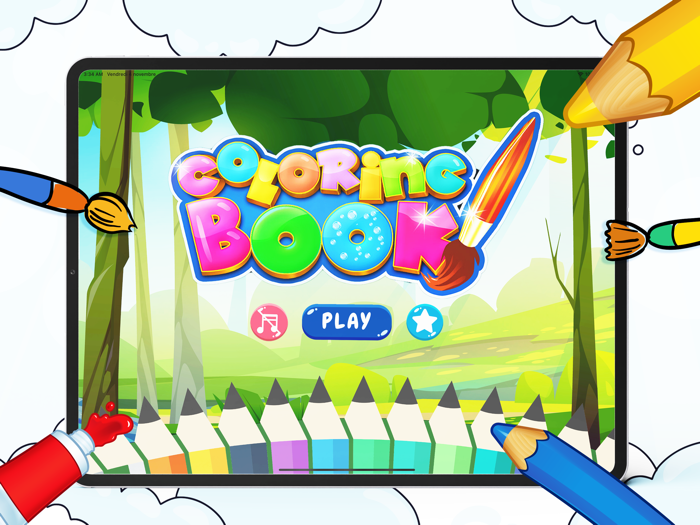 Coloring Book  Draw  Color