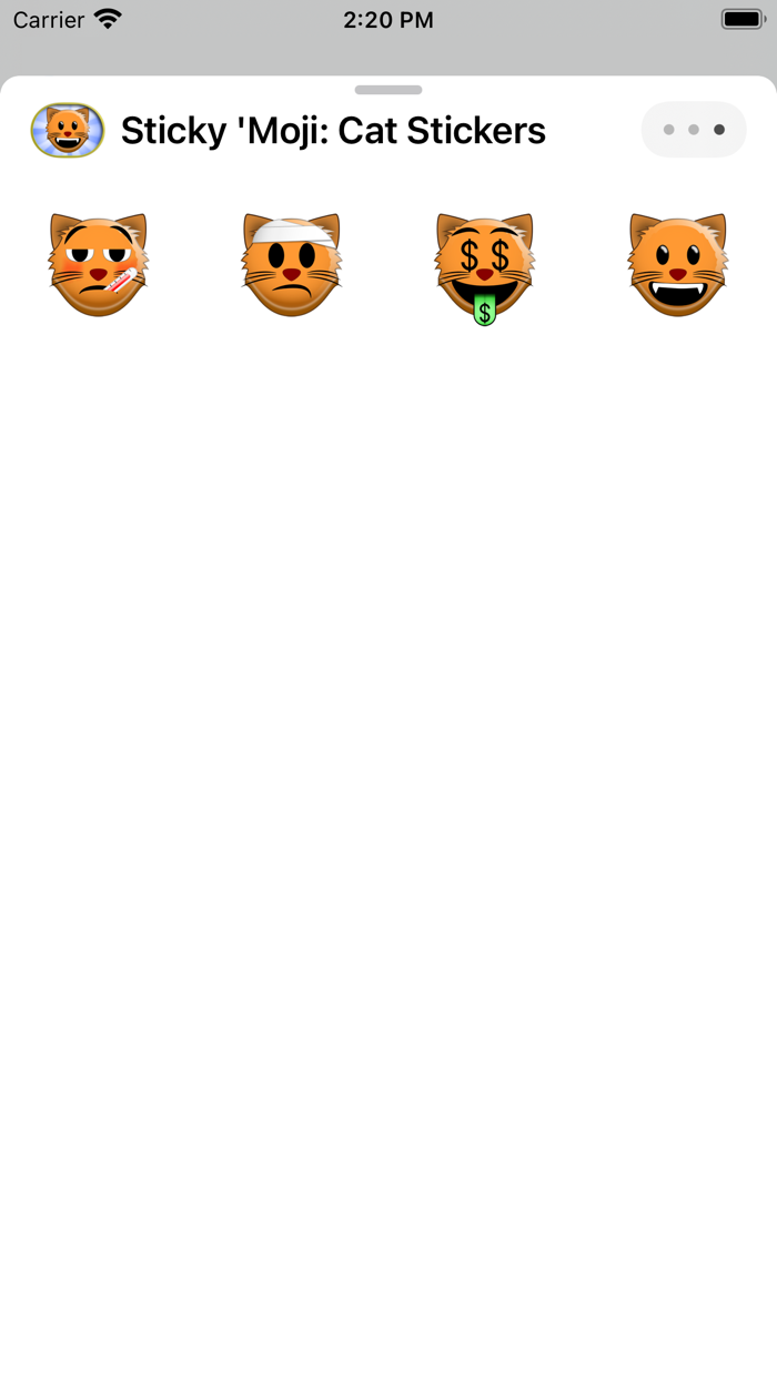 Sticky Moji Cat Stickers