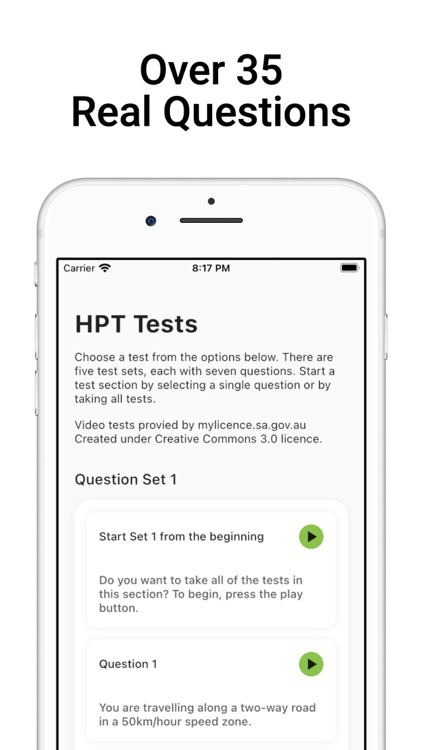 HPT Real Test Questions Lite