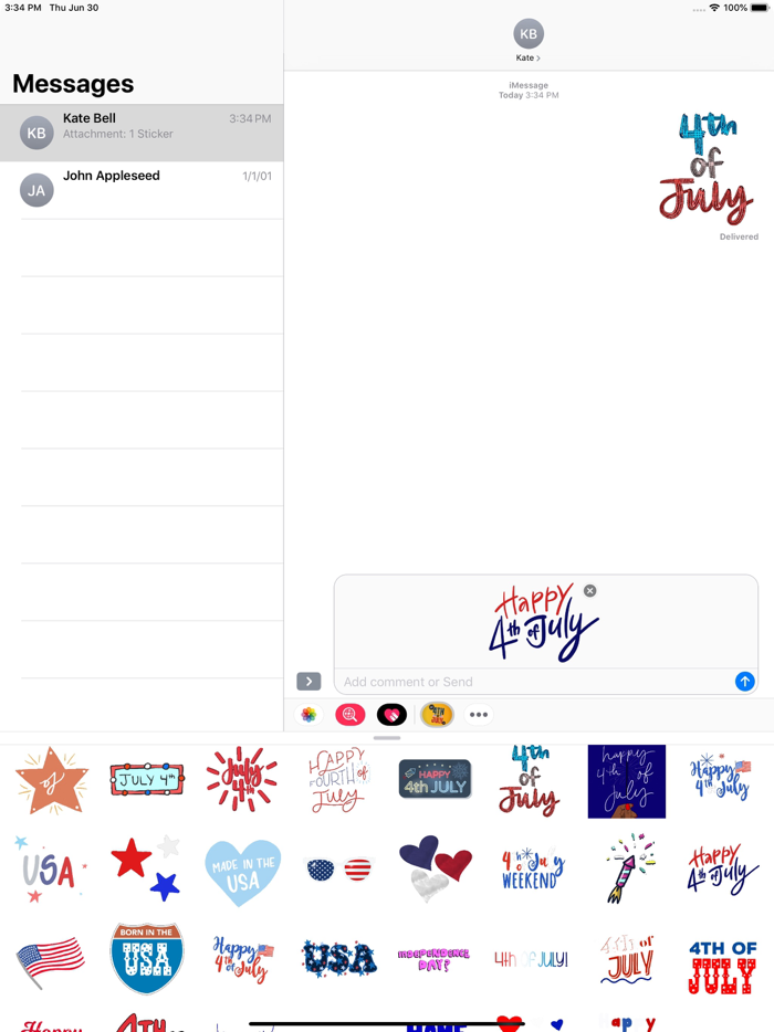 Animated 4th Of July Stickers