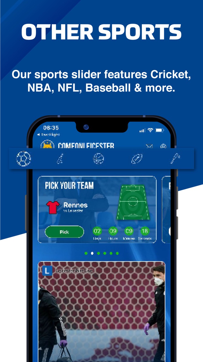 ComeOnLeicester - Live Scores