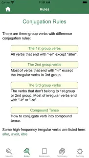 conjugation of french verb iphone screenshot 2