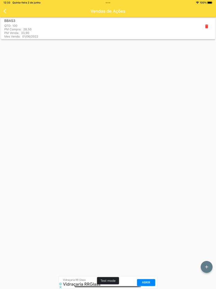 Dados para Declaração