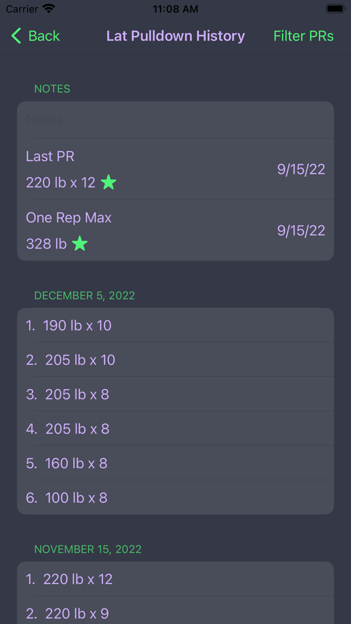 PUMP - Workout Tracker Gym Log
