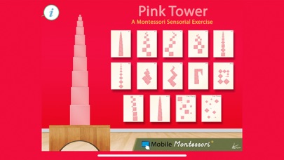 How to cancel & delete Pink Tower - A Montessori Sensorial Exercise from iphone & ipad 1