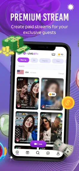 Game screenshot Livejet-Live Stream, Go Live apk