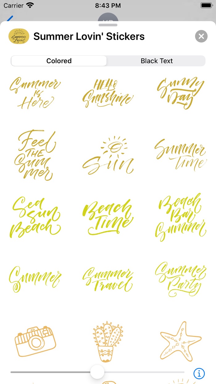 Summer Lovin Stickers