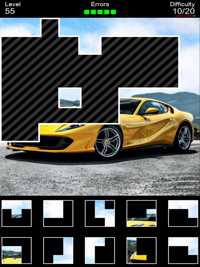 Cars 5  Sports Car Puzzle