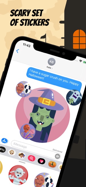 Scary Halloween Stickers App(圖1)-速報App