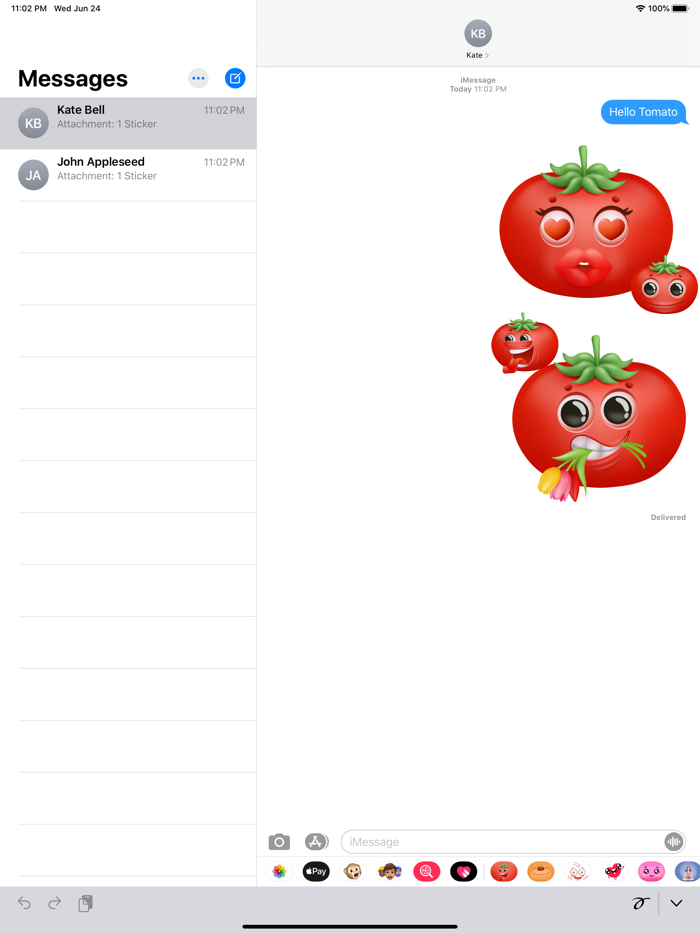 Crazy Tomato 3D Stickers Emoji