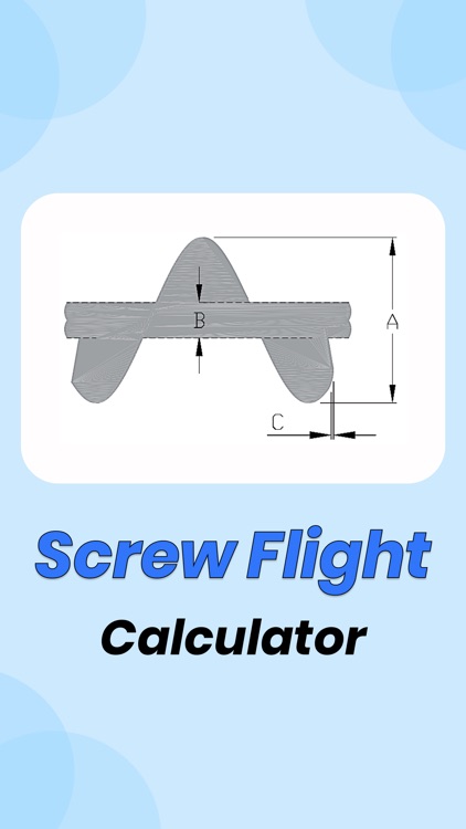 Screw Flight Calculator