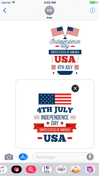 4th of July Day Stickers