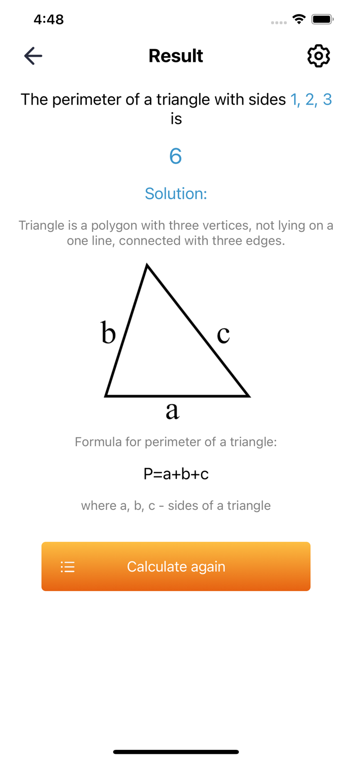 Perimeter calculator
