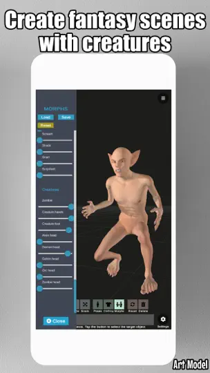 Screenshot von Art Model - Pose & Morph Tool auf dem iPhone 6