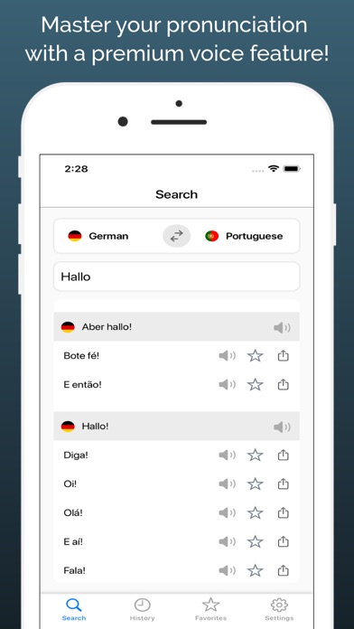 German-Portuguese Dictionary + screenshot 4