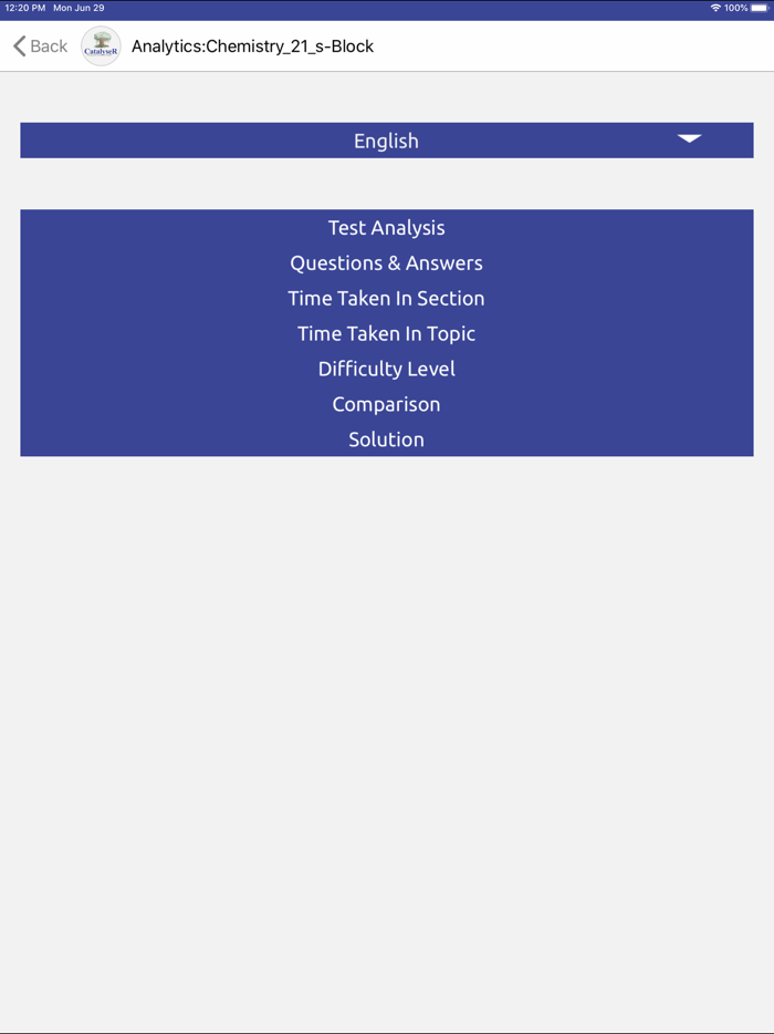 AnalyseR-CatalyseR Online Test