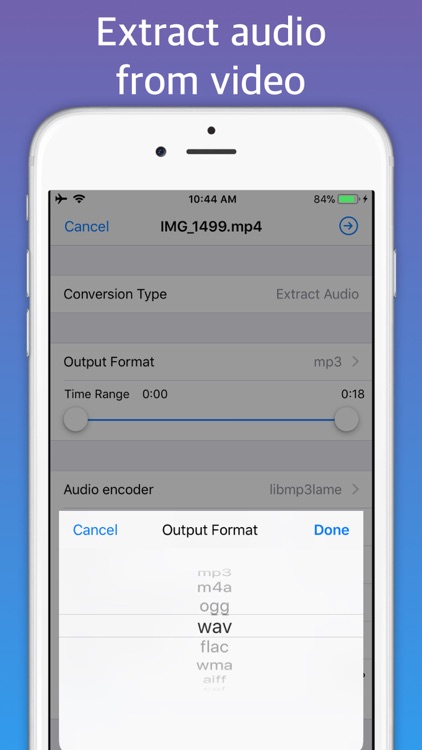 MP4 Converter - video to audio