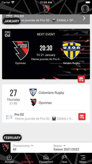 Oyonnax Rugby screenshot 2