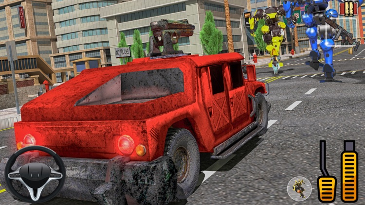 Hummer Car Robot Fighting Game