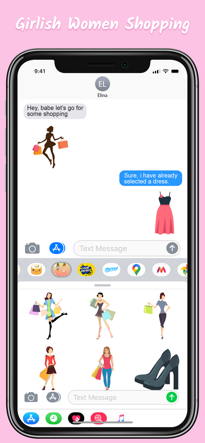 Girlish Women Shopping