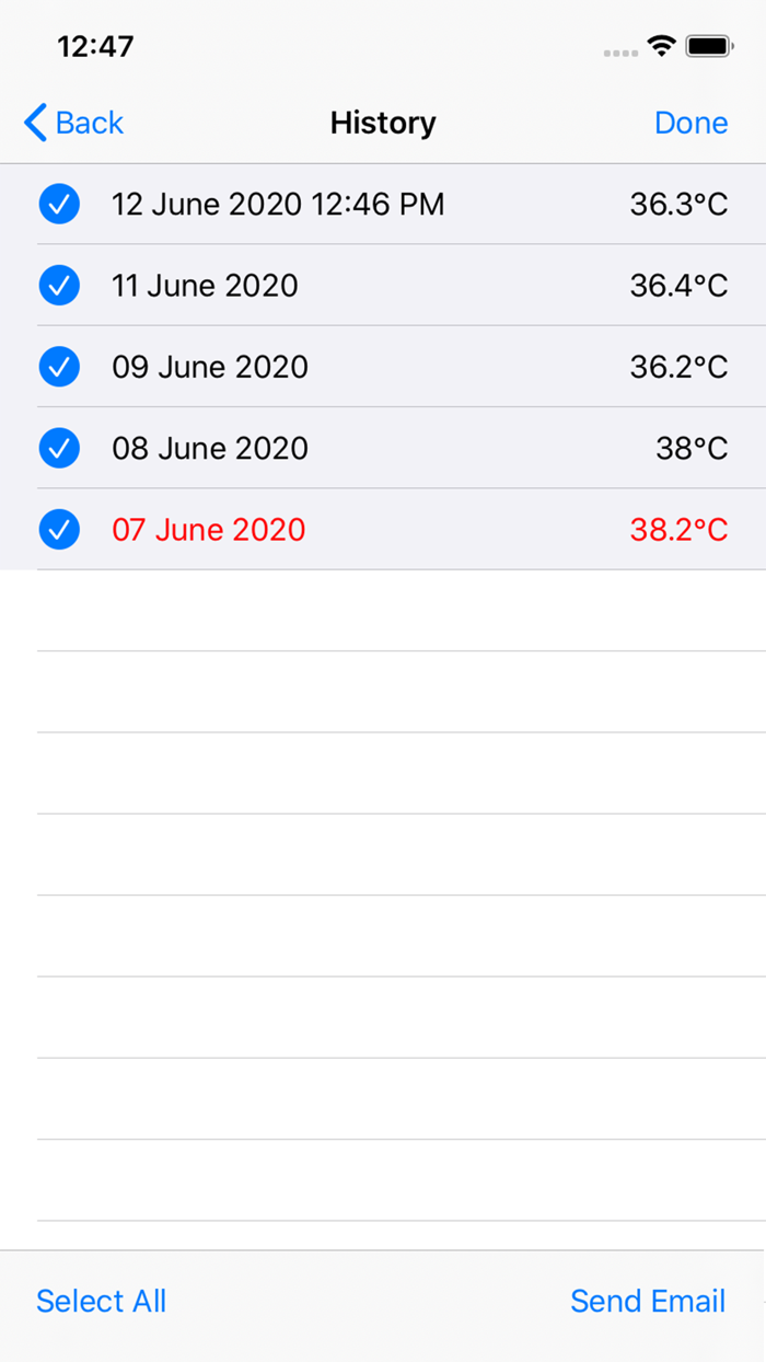 Daily Temperature Tracker
