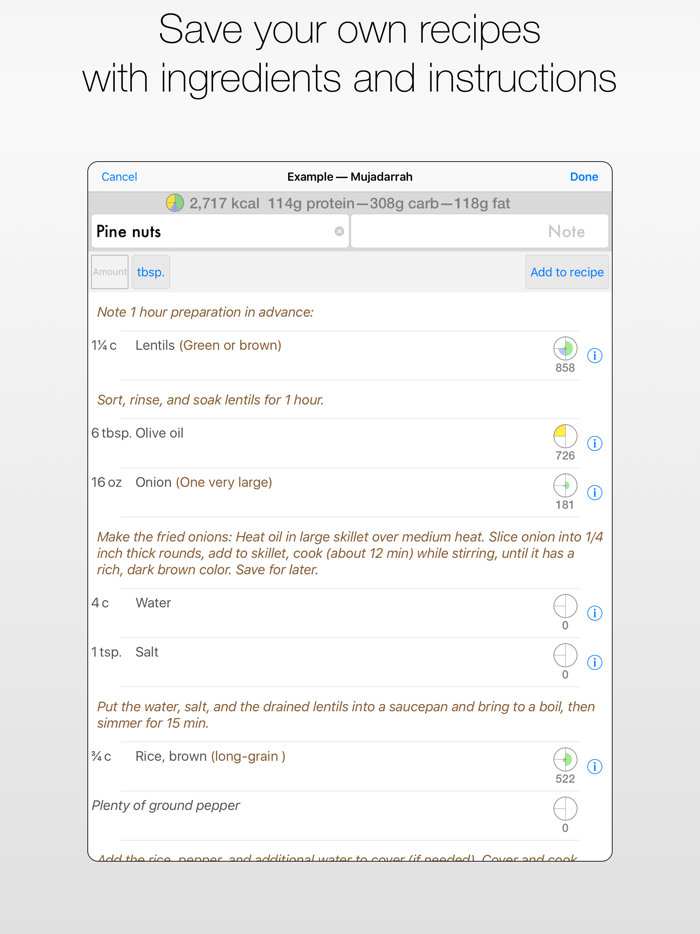 Diet Counts — calorie counter