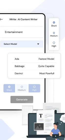 Game screenshot iWrite : AI Content Writer apk