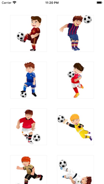 Love football boy Stickers