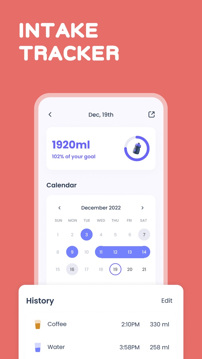 Water Tracker • WaterHippo